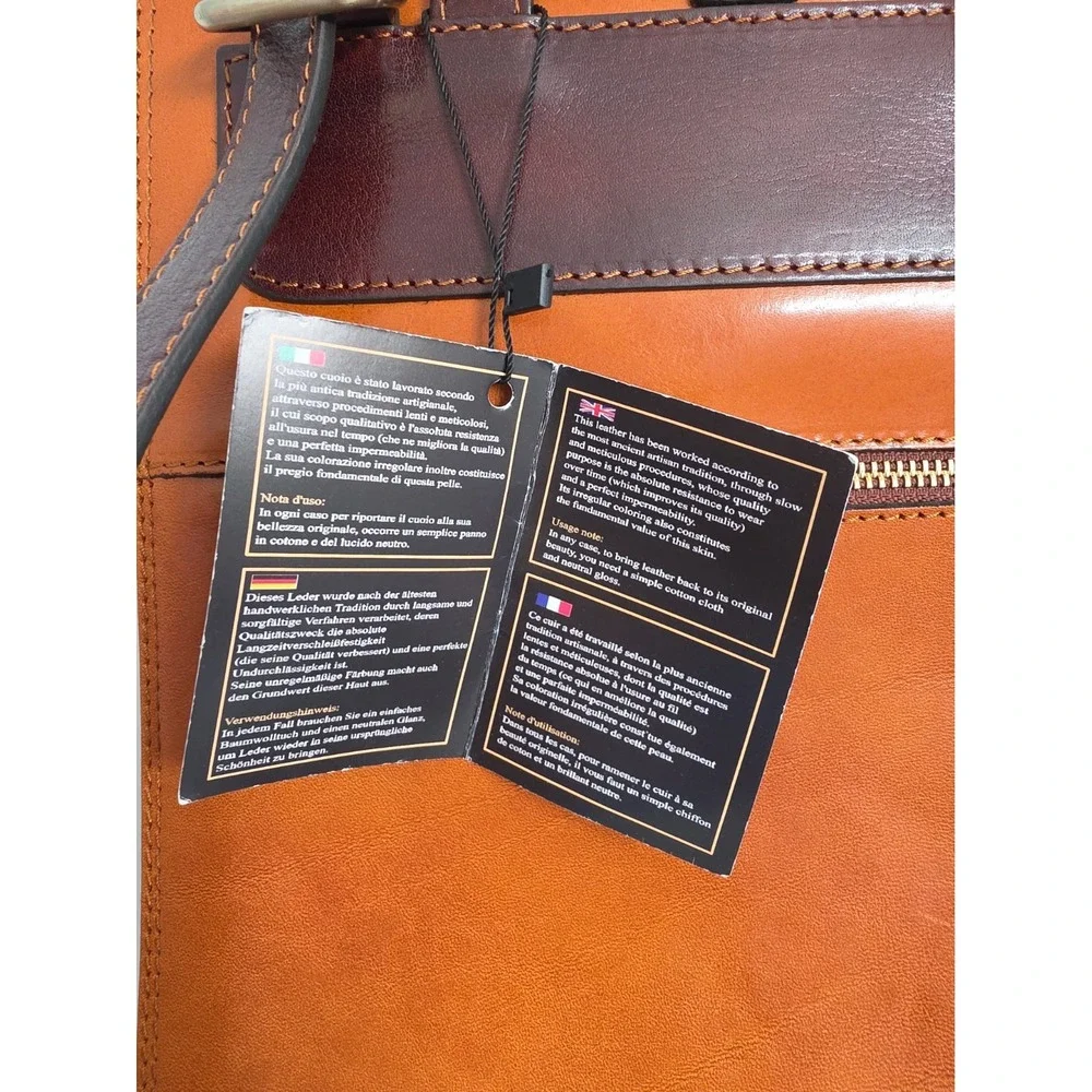 Cuoieria Fiorentina women's brown Tuscan real leather backpack Made in Italy